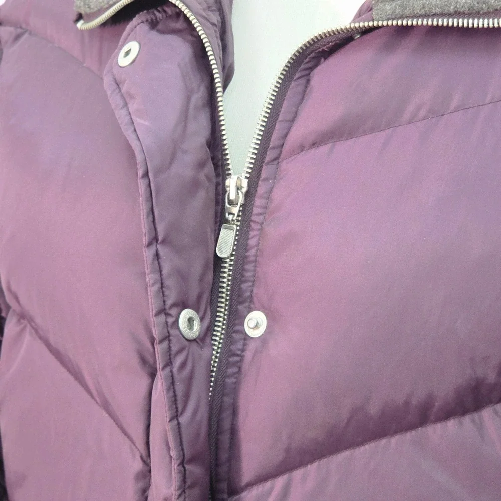 Colebrook & Co Puffer Coat Womens Purple Quilted‎ Duck Down fill Warm Outdoors M - Picture 4 of 15